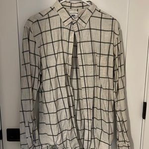 Men’s Old Navy Large Off White/Cream Button Down